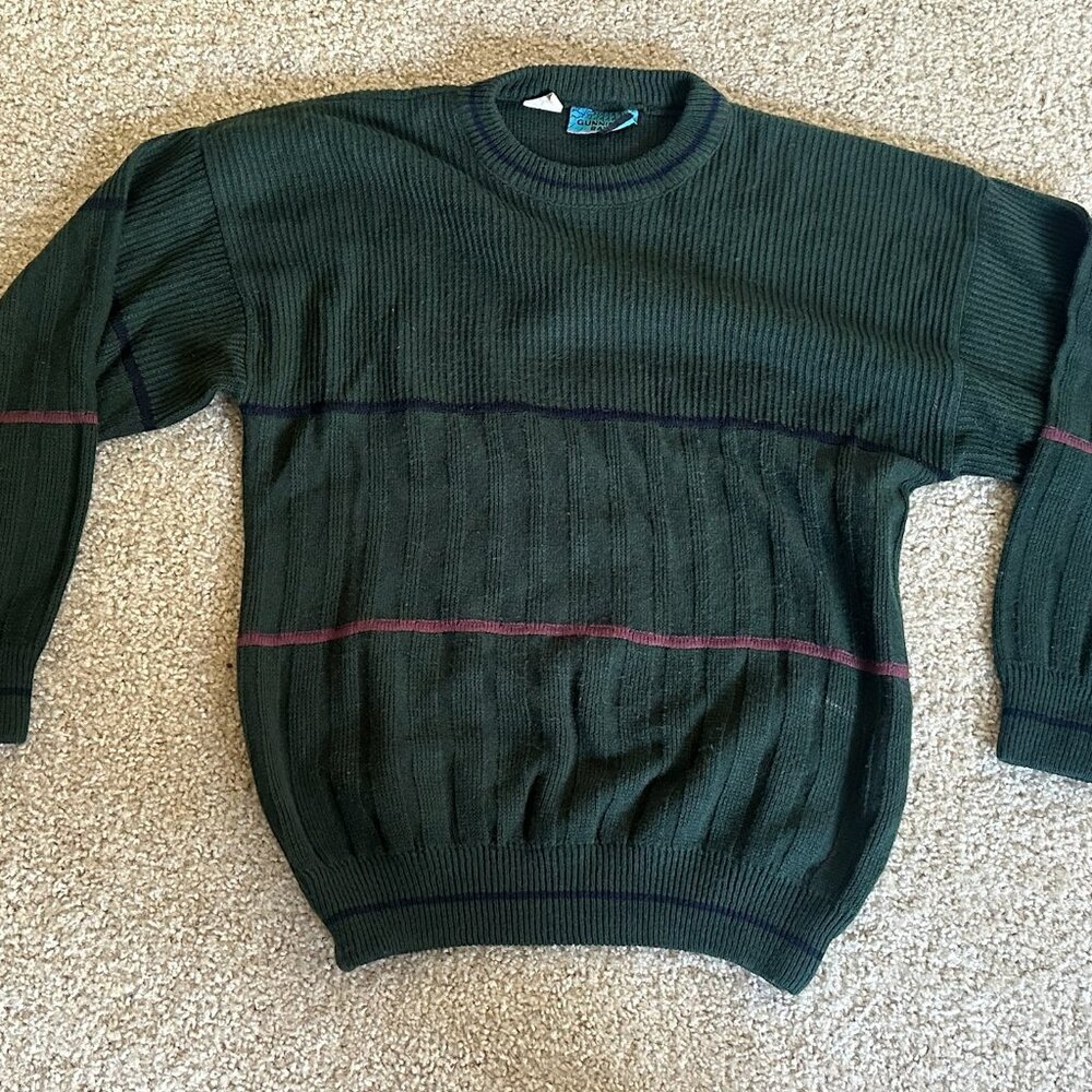 Urban Outfitters Vintage Knit Sweater - Forest Green